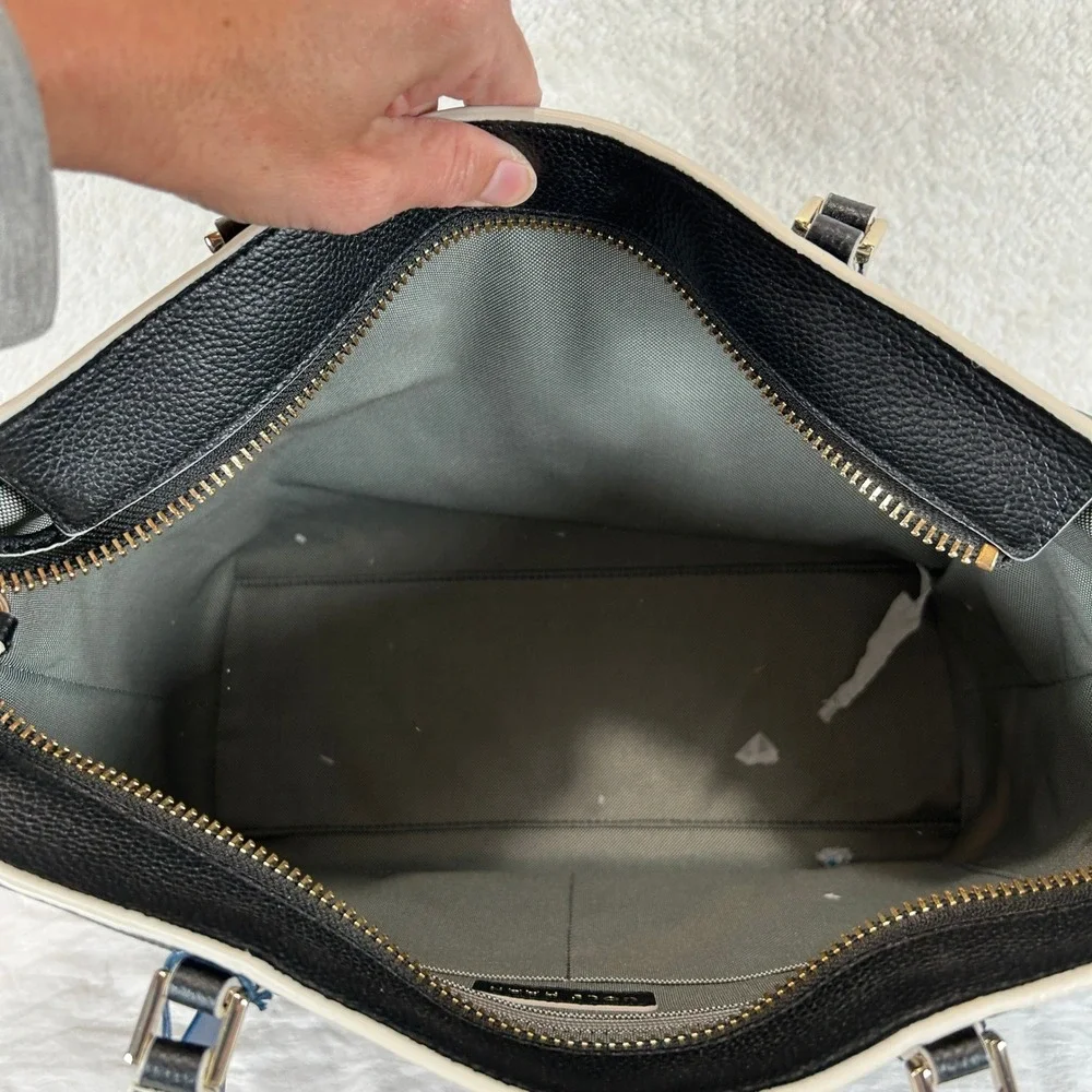Cole Haan Go-To Tote Black Grand Series Pebbled Leather Bag U06581 NEW
